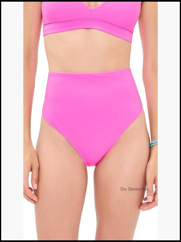 High Rise Bikini Bottoms With Built-In Shapewear